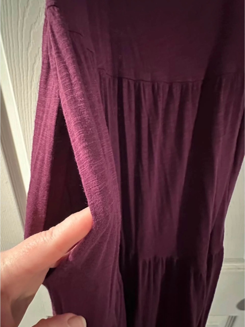 torrid EUC Plum Tiered Spaghetti-Strap Maxi Dress - Picture 2 of 5
